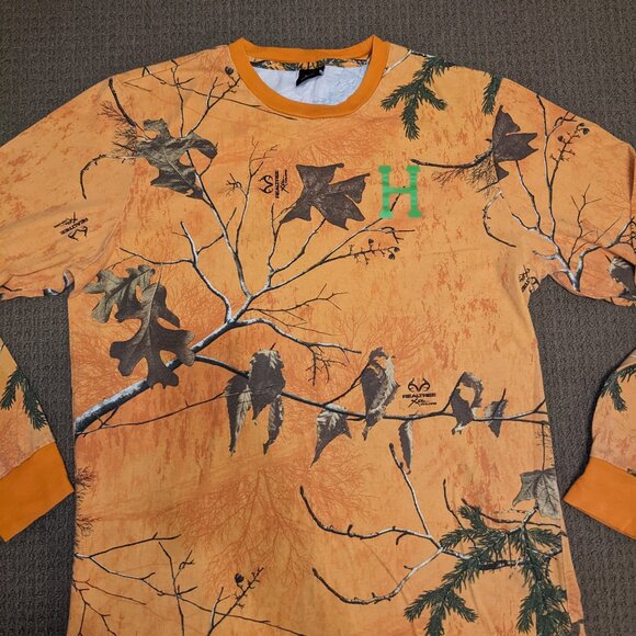 Orange HUF Plants Long Sleeve - Picture 2 of 5